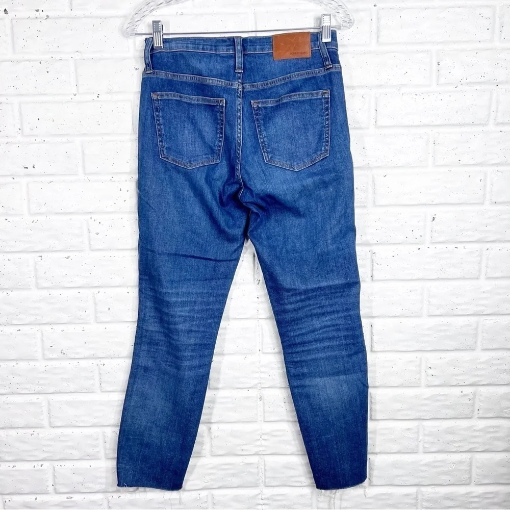 JCREW Vintage Straight Leg Jeans button fly raw hem